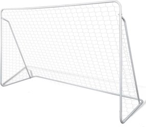 90572 vidaXL Conj. de balizas de futebol aço de alta qualidade 240x90x150 cm