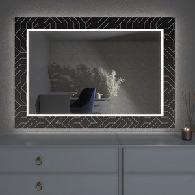 Espelho LED com decoração D11