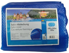 428939 Summer Fun Cobertura solar de piscina oval 600x320 cm PE azul
