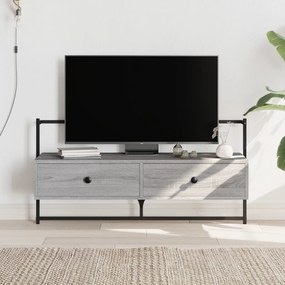 vidaXL Móvel TV de parede 100,5x30x51cm deriv. madeira cinzento sonoma