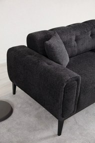 Sofá-cama de 3 Lugares Athena – Preto – 225x92x76 cm