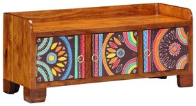 Banco para Sapatos vidaXL 90x35x40 cm Madeira Sólida de Acácia