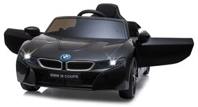 Carro elétrico infantil bateria BMW I8 Coupe 12V Controlo Remoto 2,4GHz Preto