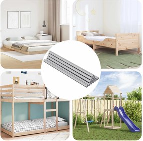 vidaXL Barras Rosqueadas 12 pcs Prateado M6 x 120 mm Metal