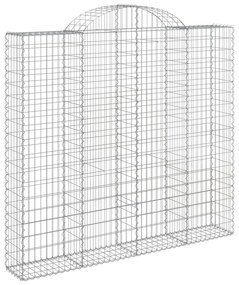 Cestos gabião arqueados 8pcs 200x50x180/200cm ferro galvanizado