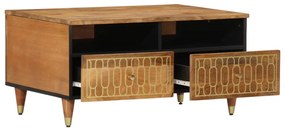 Mesa de centro 80x54x40 cm madeira de mangueira maciça