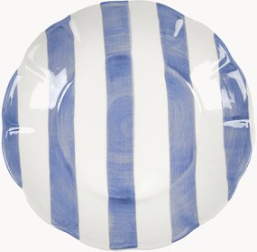 Prato de salada pintado à mão Stripe
