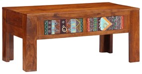 Mesa de centro 90x50x40 cm madeira de acácia maciça