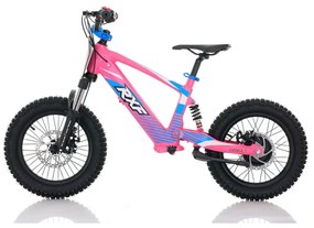 Bicicleta elétrica infantil 350W 16" Roan RXF Evo-S Rosa