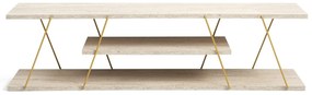 Móvel TV Canaz – Travertine Gold – 120 cm
