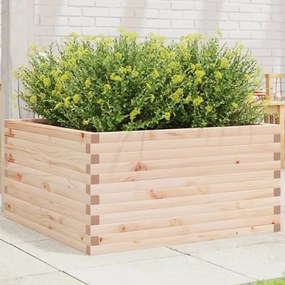vidaXL Vaso/floreira de jardim 90x90x46 cm madeira de pinho maciça