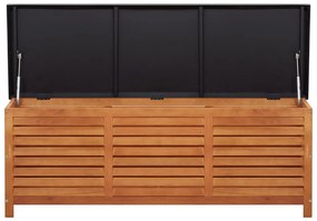 Caixa arrumação p/ jardim 150x50x55 cm madeira eucalipto maciça