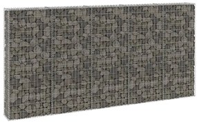 Muro gabião com tampas aço galvanizado 300x30x150 cm