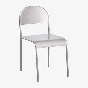 Pack De 4 Cadeiras De Jantar Em Aço Inoxidável Narnial Aço Inoxidável - Sklum