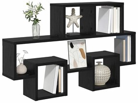 Prateleira de Parede Carvalho Preto 82 x 15 x 51 cm