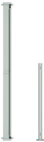 Toldo lateral retrátil para pátio 200x300 cm vermelho