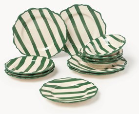 Conjunto de loiça pintada à mão Donald, 4 pessoas, conjunto de 12