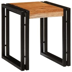 Mesas de canto 3 pcs Marrom e Preto Madeira de acácia maciça