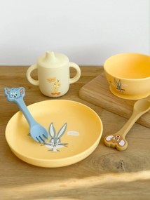 Taça de aprendizagem em silicone Titi Looney Tunes amarelo