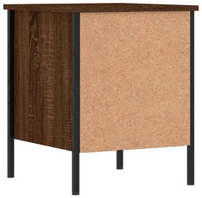 Mesas de cabeceira 2 pcs derivados de madeira carvalho castanho