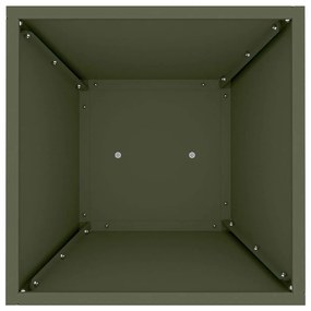 Conjunto de Suporte para Plantas Verde Azeitona Metal