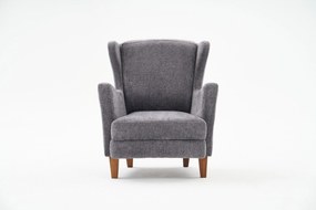 Wing Chair Lola Prestij – Cinzento – 77x98x80 cm