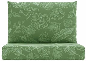 Almofadões p/ móveis paletes 2 pcs tecido oxford padrão folhas