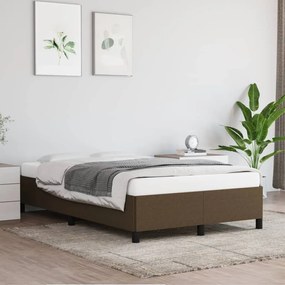 Estrutura de cama sem colchão 120x190cm castanho escuro