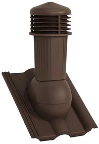 vidaXL Ventilador de teto castanho
