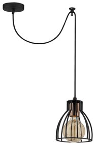 Candeeiro Chandelier Kemah – Preto – 53 cm Diâmetro x 108 cm Altura