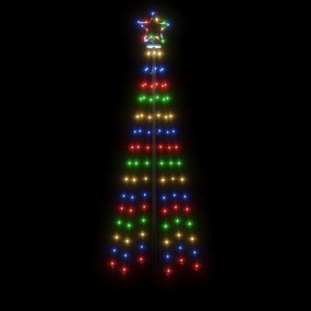 Árvore de Natal em cone 108 luzes LED 70x180 cm colorido