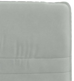 Cadeiras de jantar 4 pcs veludo cinzento-claro
