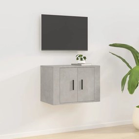 vidaXL Móvel de TV para parede 57x34,5x40 cm cinzento cimento