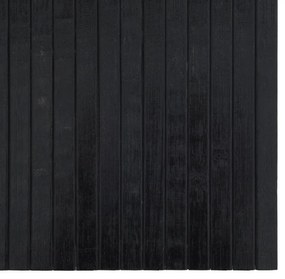 Tapete retangular 60x300 cm bambu preto
