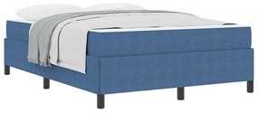 Estrutura da Cama Azul 140 x 200 cm Tecido de veludo côtelé