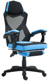 Vinsetto Cadeira de Escritório Ajustável em Altura Cadeira para Secretária Giratória de 360° Reclinável até 135° 58x72x108-118 cm Azul | Aosom Portugal