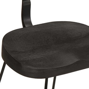 Bancos de bar 2 pcs 49x43x79 cm madeira de mangueira maciça