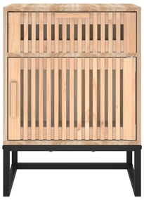 Mesas de cabeceira 2 pcs 40x30x55,5 cm derivados madeira/ferro