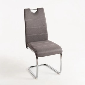 Cadeira Hallen Tecido - Cinza claro
