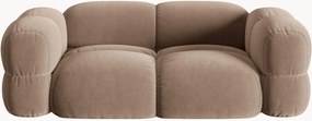 Sofá em veludo Loretto (2 lugares)