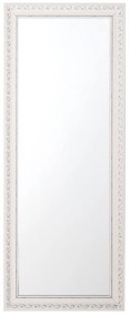 Espelho de parede 50 x 130 cm branco e prateado MAULEON Beliani