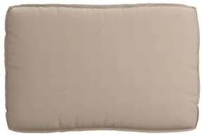 Capa de Palete para Assento Taupe 120x80x12 cm Tecido Oxford