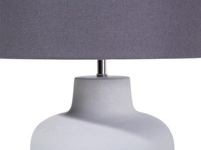 Candeeiro de mesa cinzento BHIMA Beliani