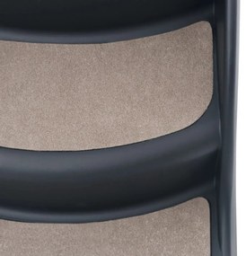 Escada para cães dobrável com 3 degraus cinzento-escuro