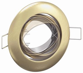 Luminárias Embutidas 24 pcs Redondas GU10 Latão Ø90 mm Aço