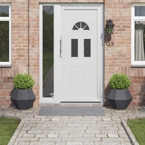 vidaXL Floreira 2 pcs Antracite 50 x 50 x 40 cm Aço