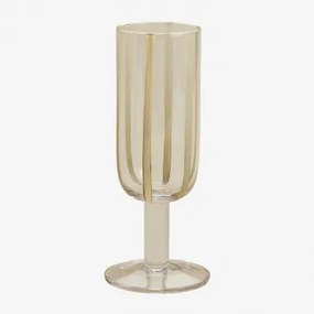 Pack De 4 Taças De Champanhe 26 Cl Em Vidro Jalviana Tapioca Bege - Sklum