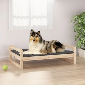 vidaXL Cama para cães 95,5x65,5x28 cm madeira de pinho maciça