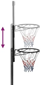 Tabela de basquetebol 235-305 cm policarbonato transparente