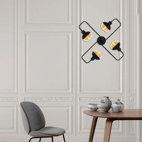 Candeeiro de Teto Anı – Preto – Diâmetro 72 cm